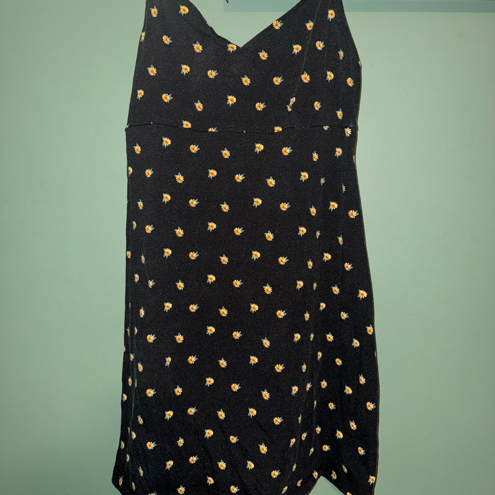 Floral Black Dress